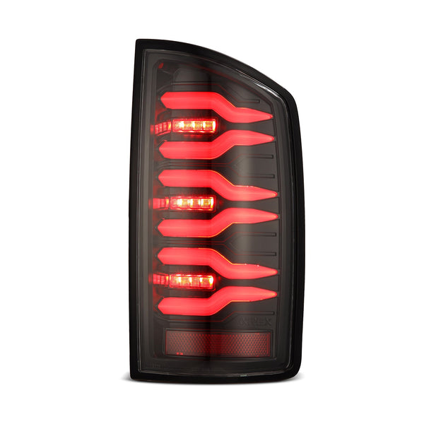 07-08 Dodge Ram 1500/07-09 Dodge Ram 2500/3500 Truck LUXX-Series LED Tail Lights Alpha-Black - 0