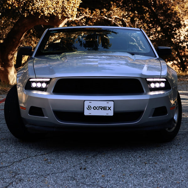 10-12 Ford Mustang MK II NOVA-Series LED Projector Headlights Alpha-Black - 0