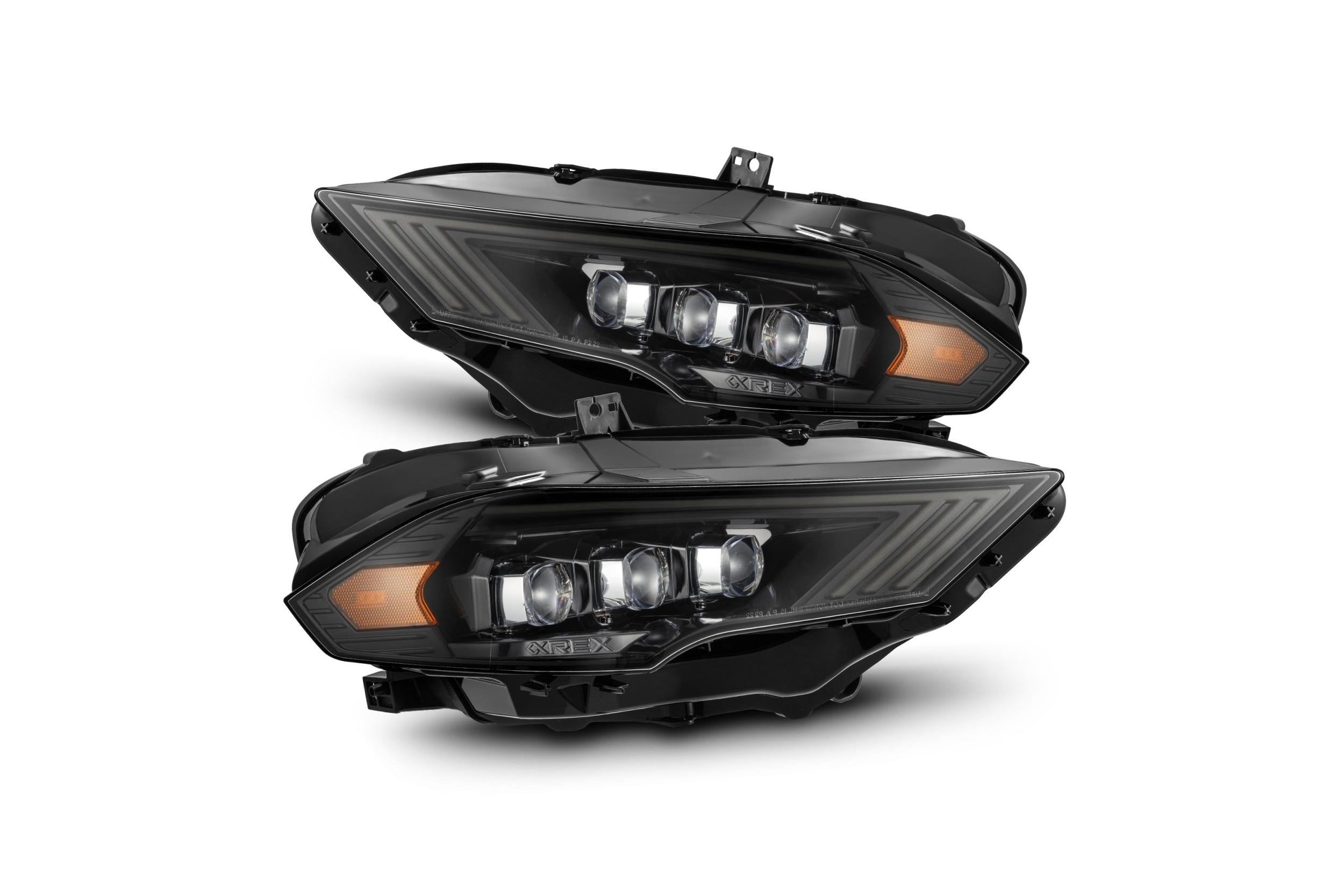 18-23 Ford Mustang NOVA-Series LED Projector Headlights Alpha-Black