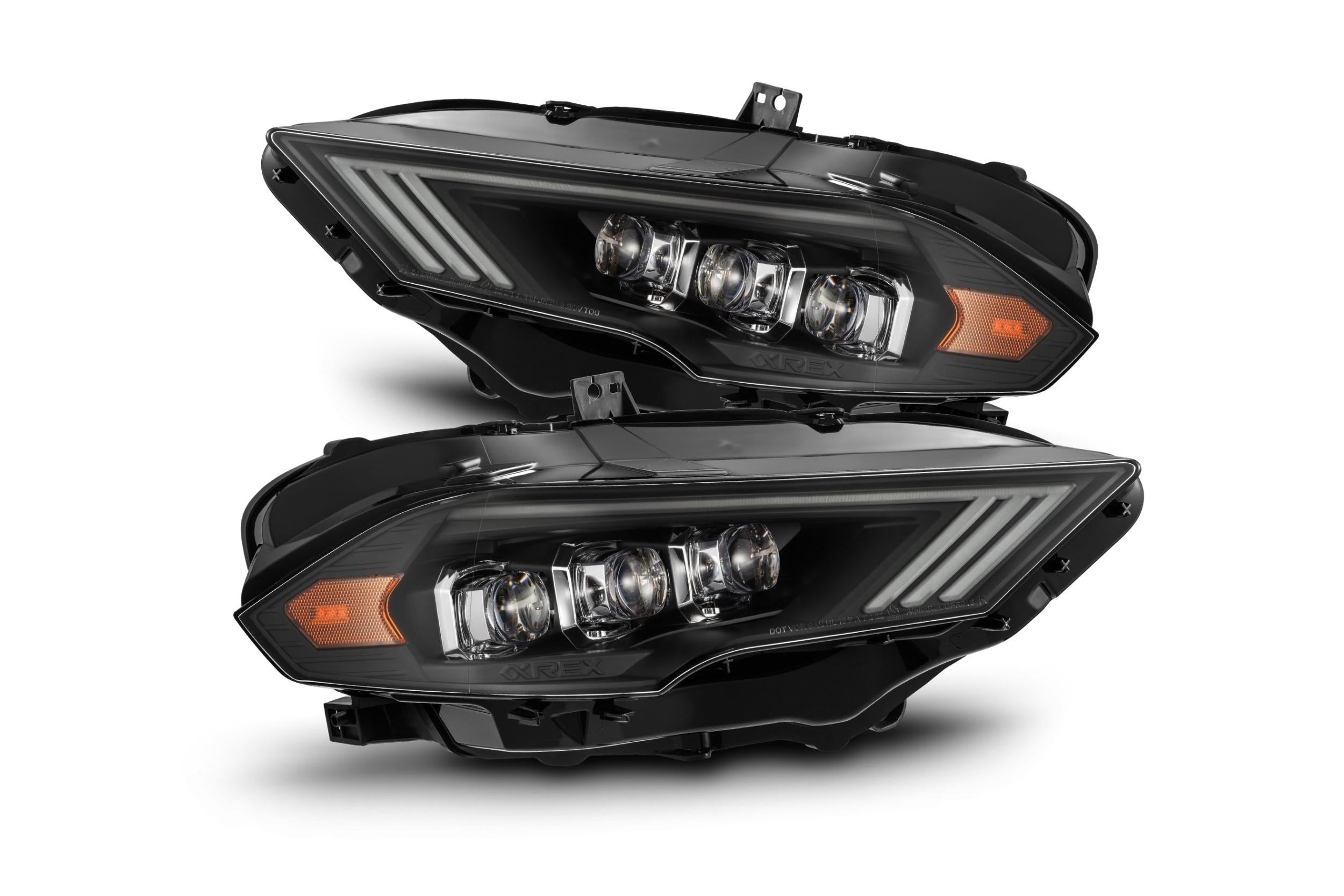 18-23 Ford Mustang NOVA-Series LED Projector Headlights Black