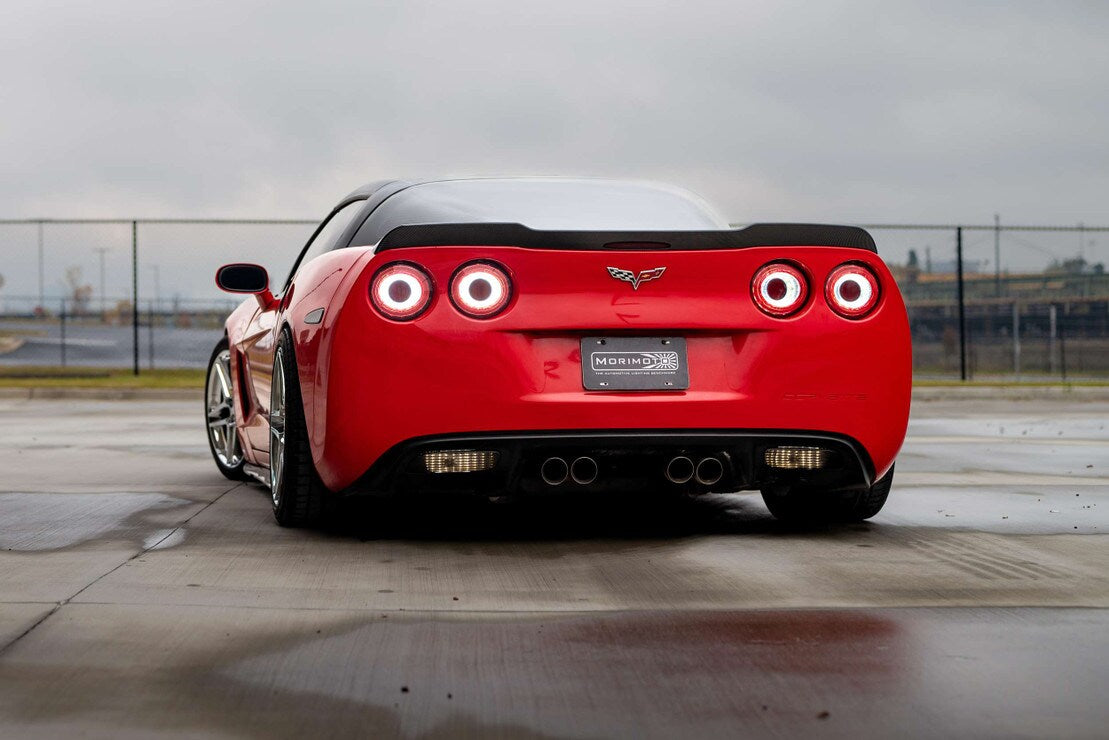 XB LED Tail Lights: Corvette C6 (05-13 / Red Lens / Set) - 0