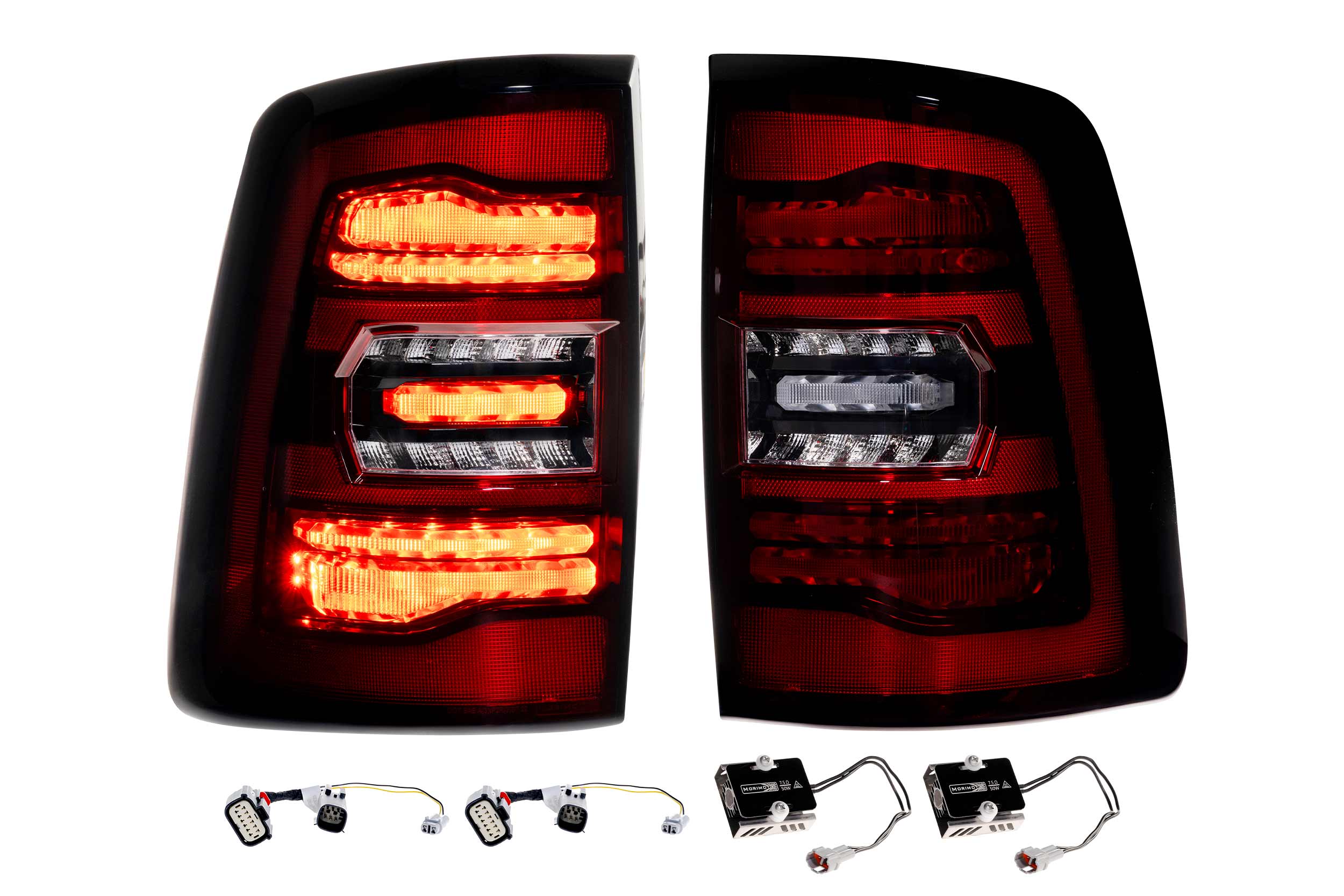 19+ Ram HD XB LED Tail Lights  ( Red Lens )