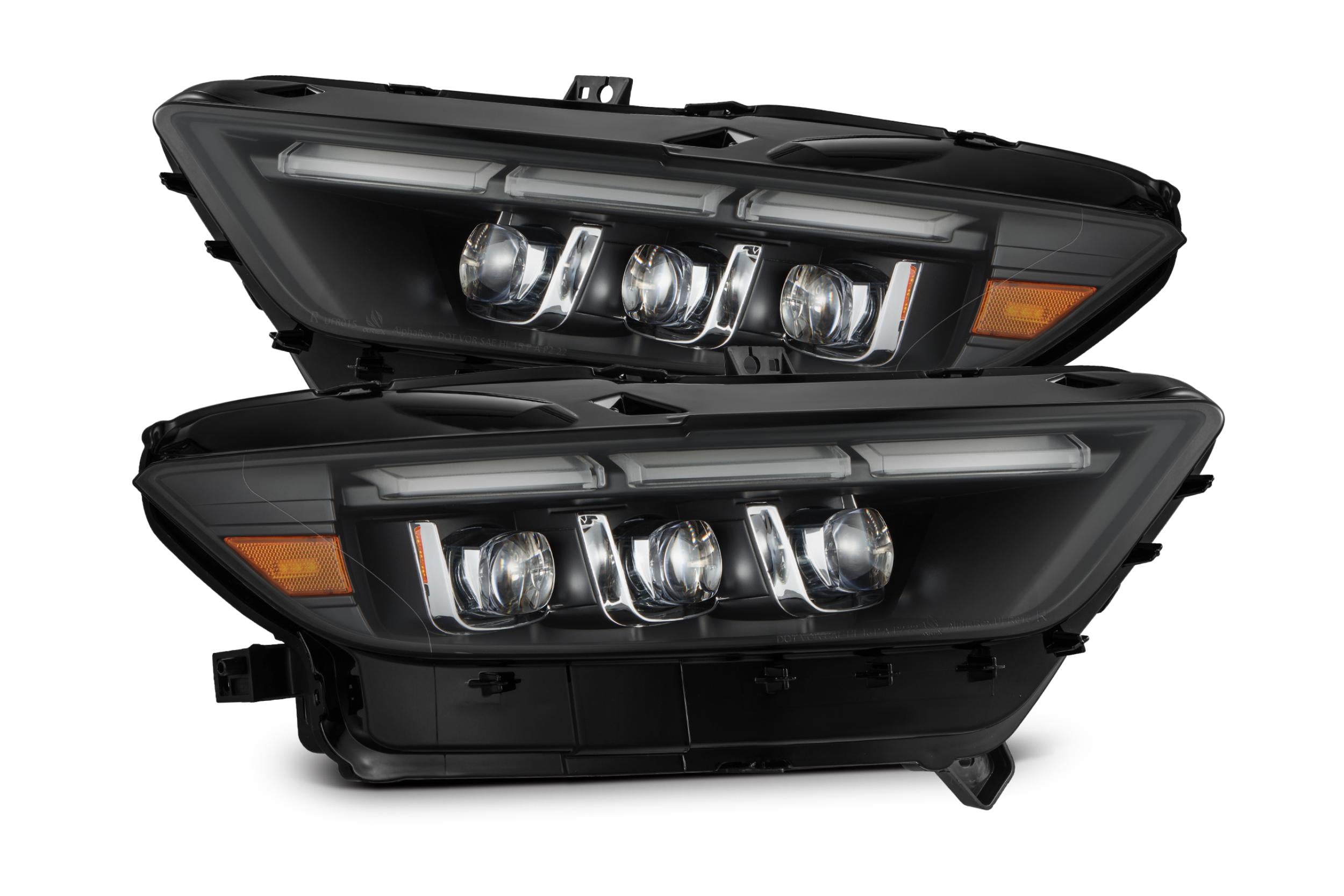 15-17 Ford Mustang/18-20 Mustang Shelby GT350/GT500 MK II NOVA-Series LED Projector Headlights Black