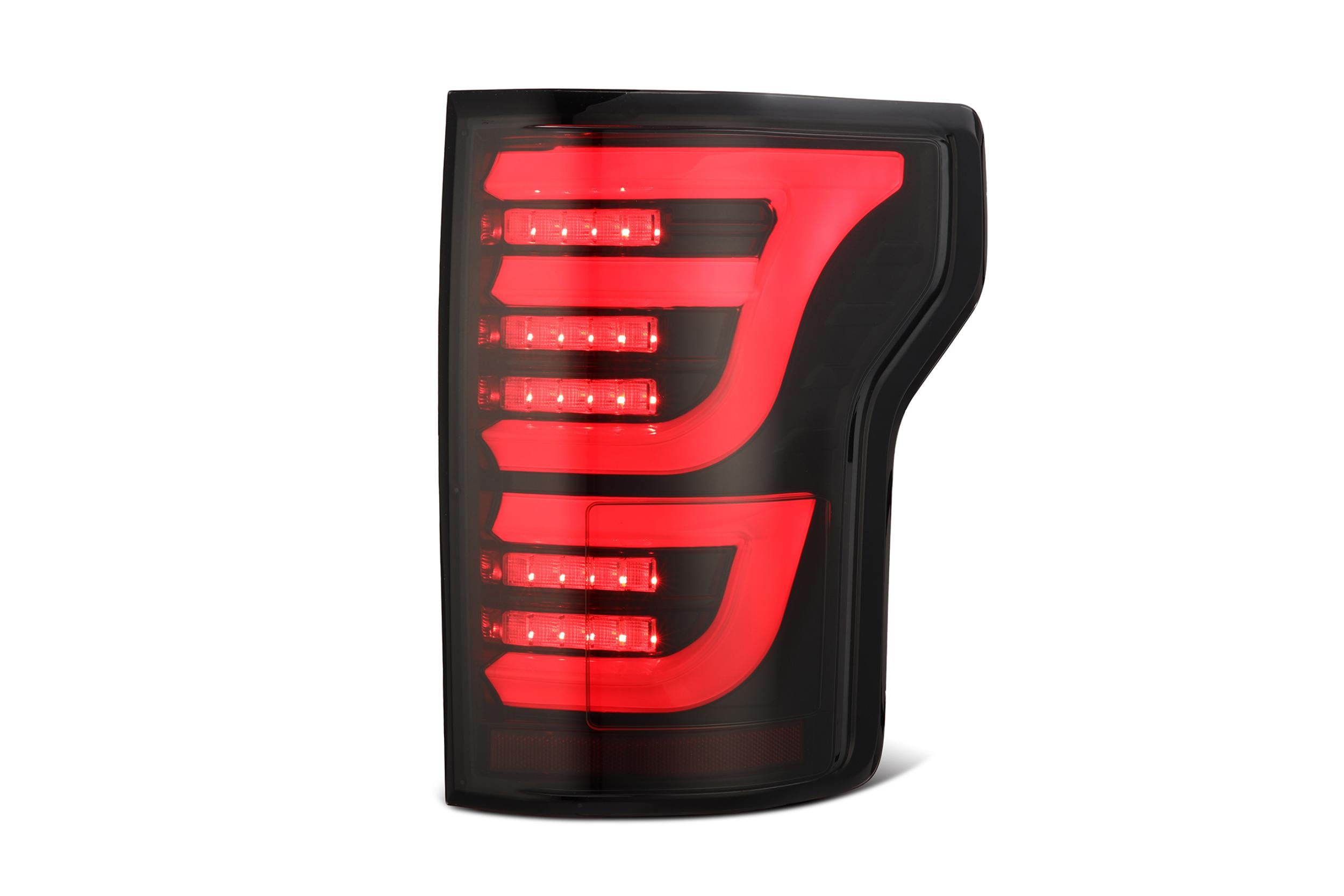 15-20 Ford F150 LUXX-Series LED Tail Lights Black Red - 0