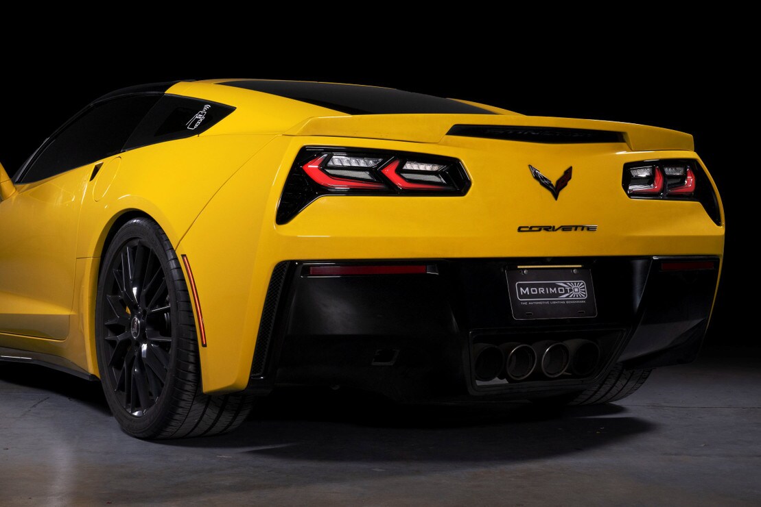 14-19 Corvette C7 XB LED Tail Lights  (Red Lens Facelift) - 0