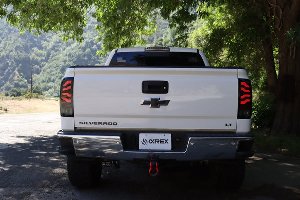 14-18 Chevrolet Silverado 1500 / 15-19 Silverado 2500HD/3500HD / 15-19 GMC Sierra 3500HD Dually PRO-Series LED Tail Lights Red Smoke - 0