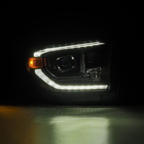 14-21 Toyota Tundra MK II LUXX-Series LED Projector Headlights Black - 0