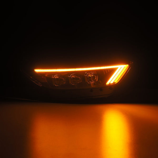 15-17 Ford Mustang/18-20 Mustang Shelby GT350/GT500 NOVA-Series LED Projector Headlights Alpha-Black