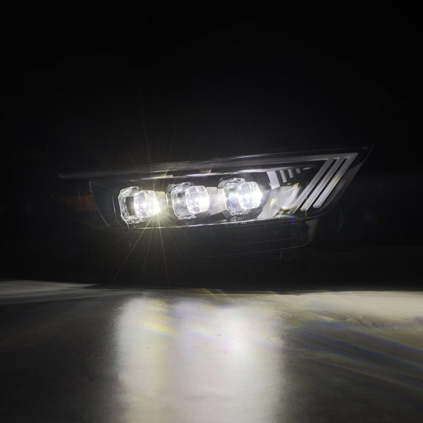 15-17 Ford Mustang/18-20 Mustang Shelby GT350/GT500 NOVA-Series LED Projector Headlights Alpha-Black