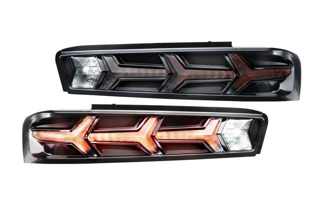 16-18 Chevrolet Camaro XB LED Tail Lights (Smoked Lens Lambo)
