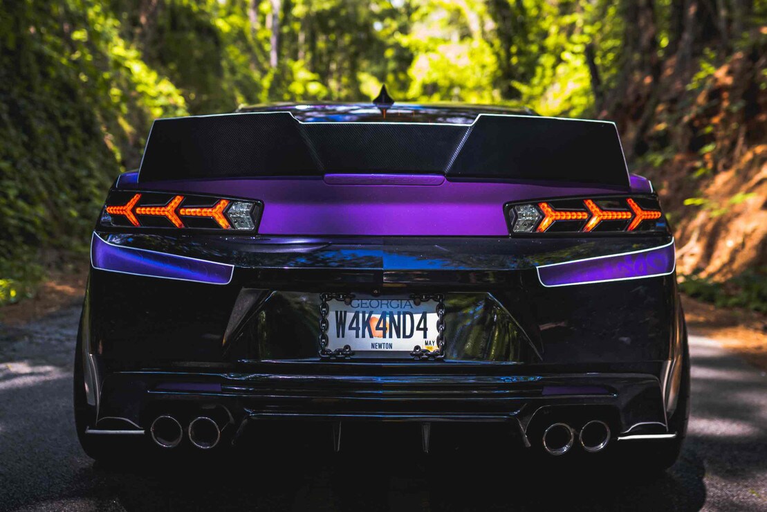 16-18 Chevrolet Camaro XB LED Tail Lights (Smoked Lens Lambo) - 0