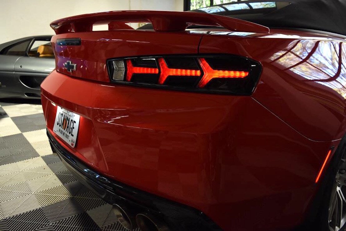 16-18 Chevrolet Camaro XB LED Tail Lights ( Red Lens Lambo) - 0