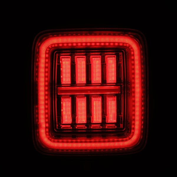18-25 Jeep Wrangler JL NOVA-Series Prismatic LED Tail Lights Alpha-Black - 0