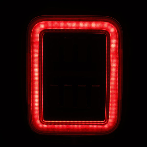 19-25 Jeep Gladiator JT NOVA-Series Prismatic LED Tail Lights Black-Red