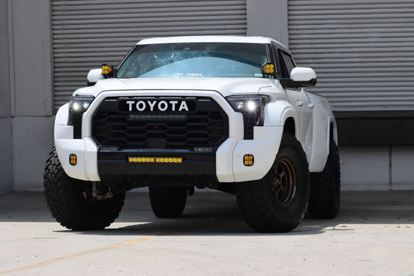 22-25 Toyota Tundra/Sequoia LUXX-Series LED Projector Headlights Alpha-Black - 0