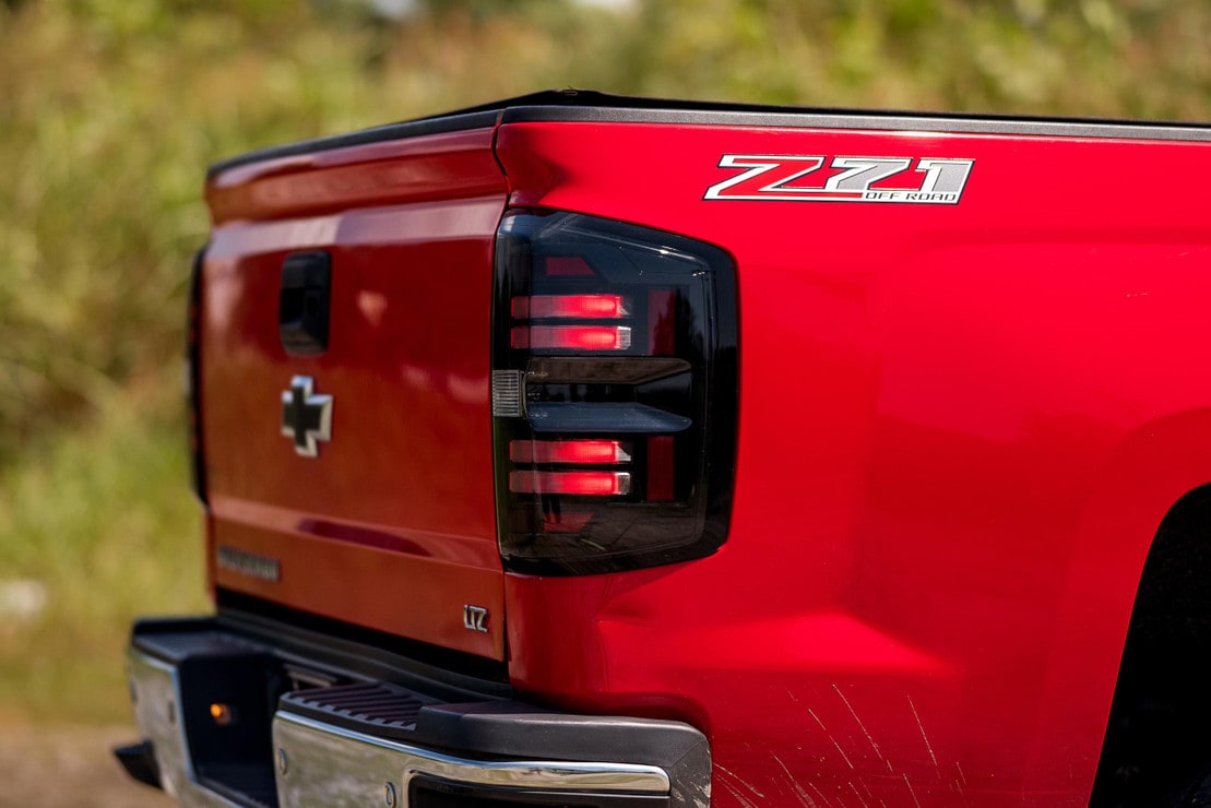 14-18 Chevrolet Silverado XB LED Tail Lights: (Smoked Lens) - 0