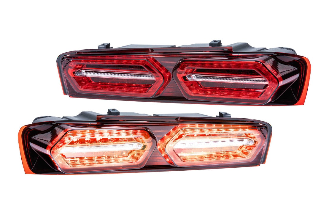 16-18 Chevrolet Camaro XB LED Tail Lights  (Red Lens Facelift)