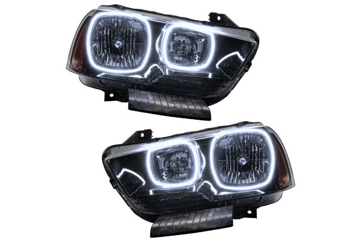 11-14 Dodge Charger Oracle LED Halo Headlights: w/o OEM HID (White SMD Single Color)