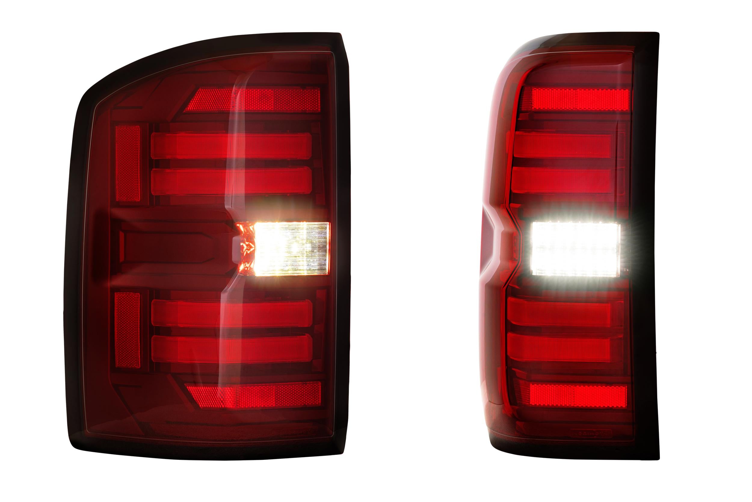 XB LED Tail Lights: GMC Sierra (14-18 / Red Lens / Set) - 0