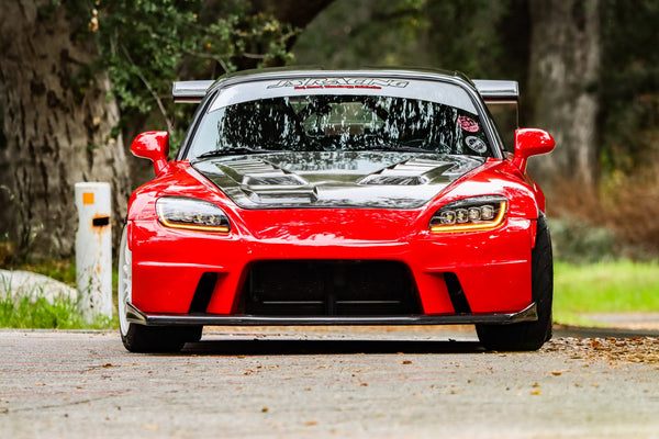 99-09 Honda S2000 NOVA-Series LED Projector Headlights Alpha-Black - 0