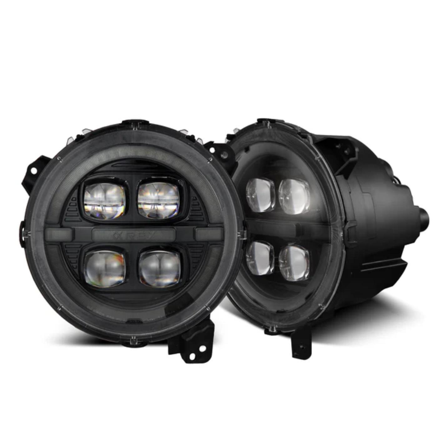 18-25 Jeep Wrangler JL/Gladiator JT NOVA-Series LED Projector Headlights Alpha Black