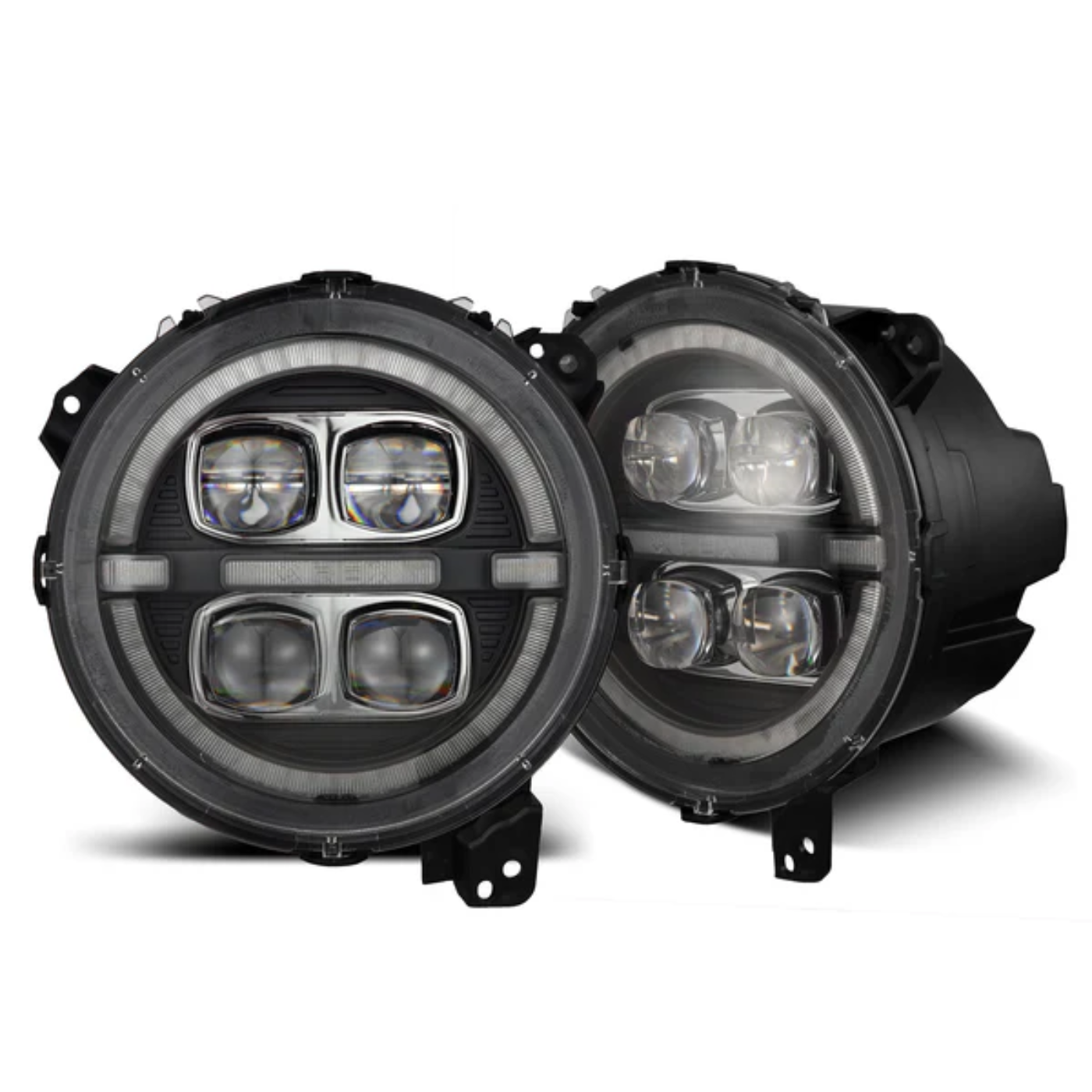 18-25 Jeep Wrangler JL/Gladiator JT NOVA-Series LED Projector Headlights Alpha Black - 0