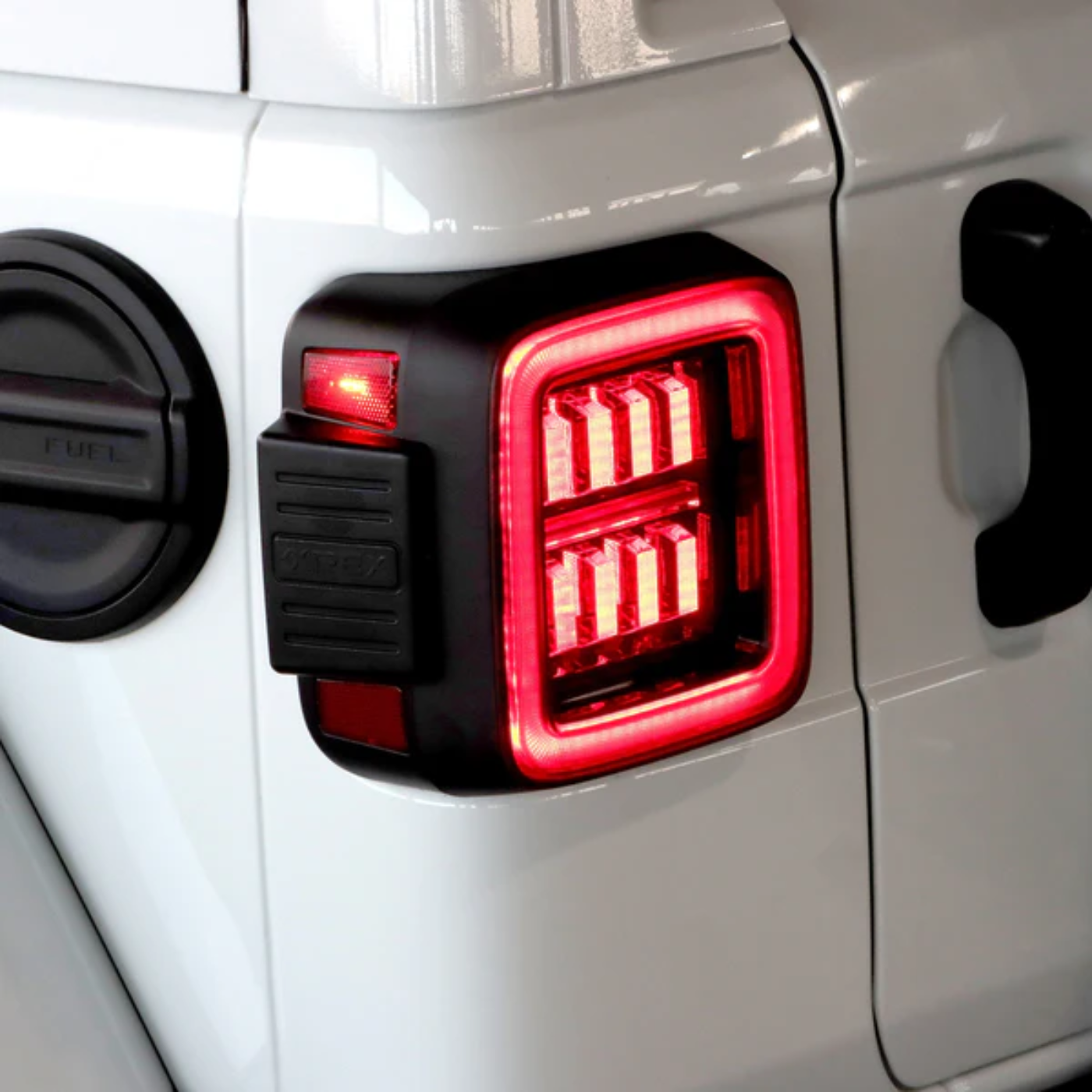 18-25 Jeep Wrangler JL NOVA-Series Prismatic LED Tail Lights Alpha Black - 0