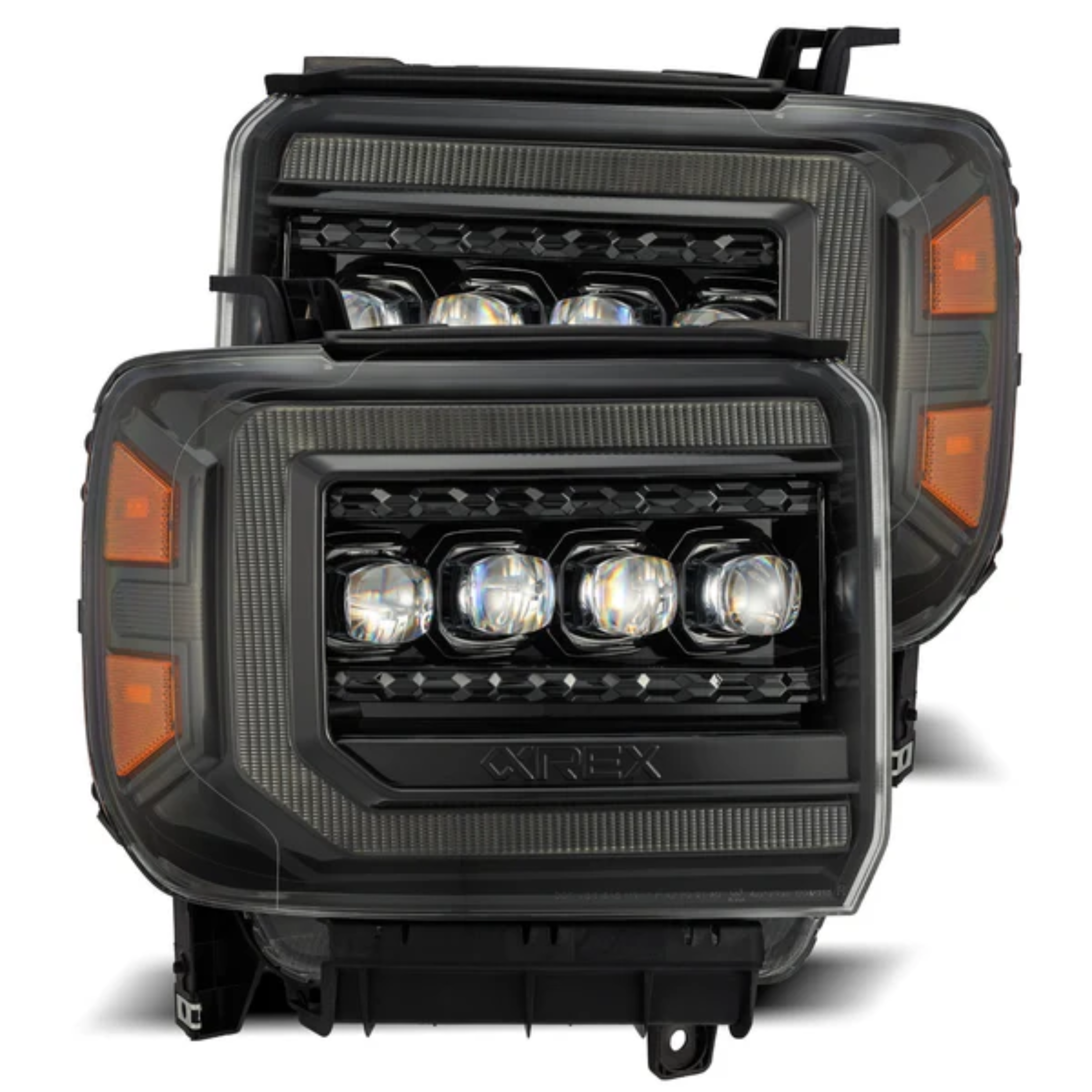 14-18 GMC Sierra NOVA-Series LED Projector Headlights Alpha-Black