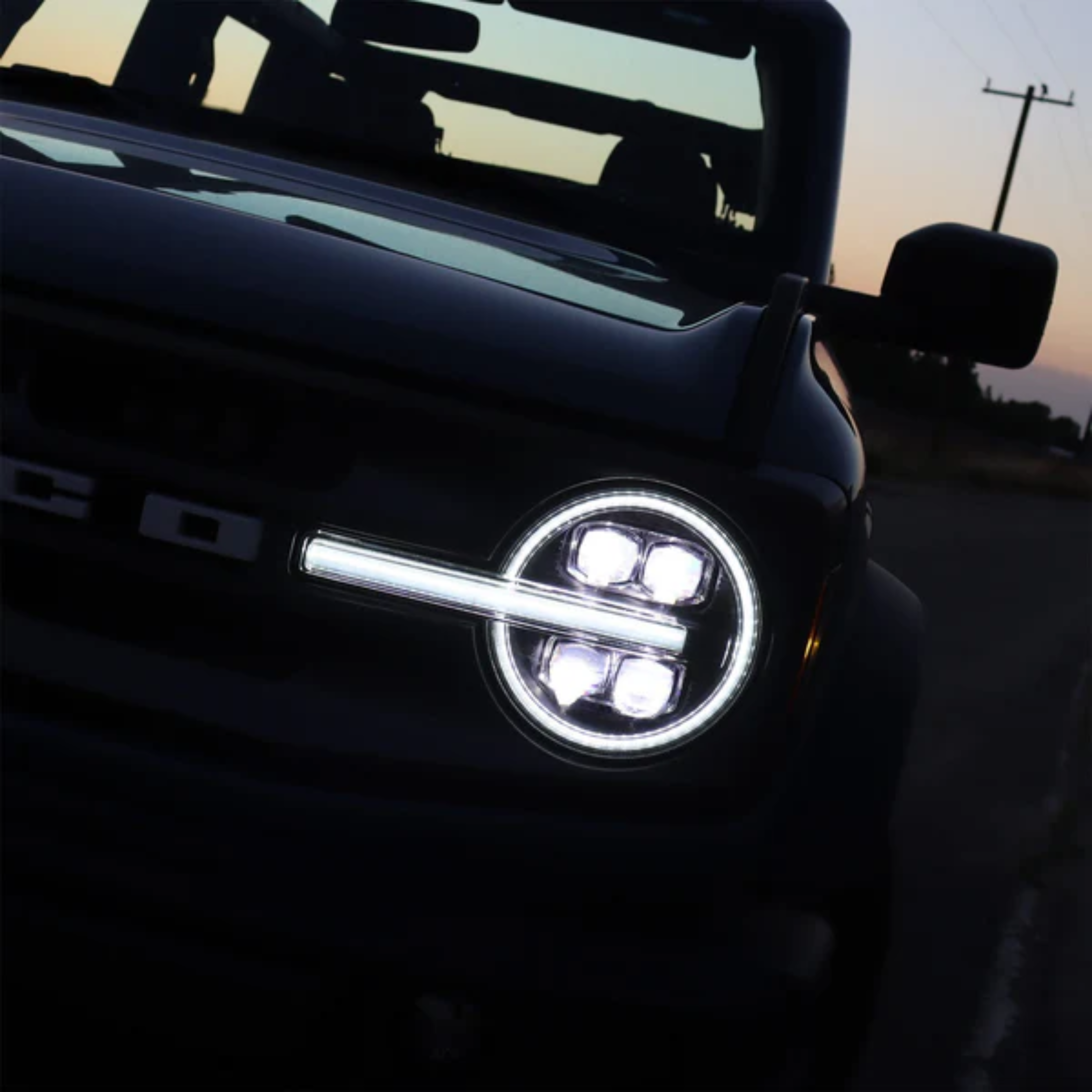 22-25 Bronco Raptor NOVA-Series LED Projector Headlights Black