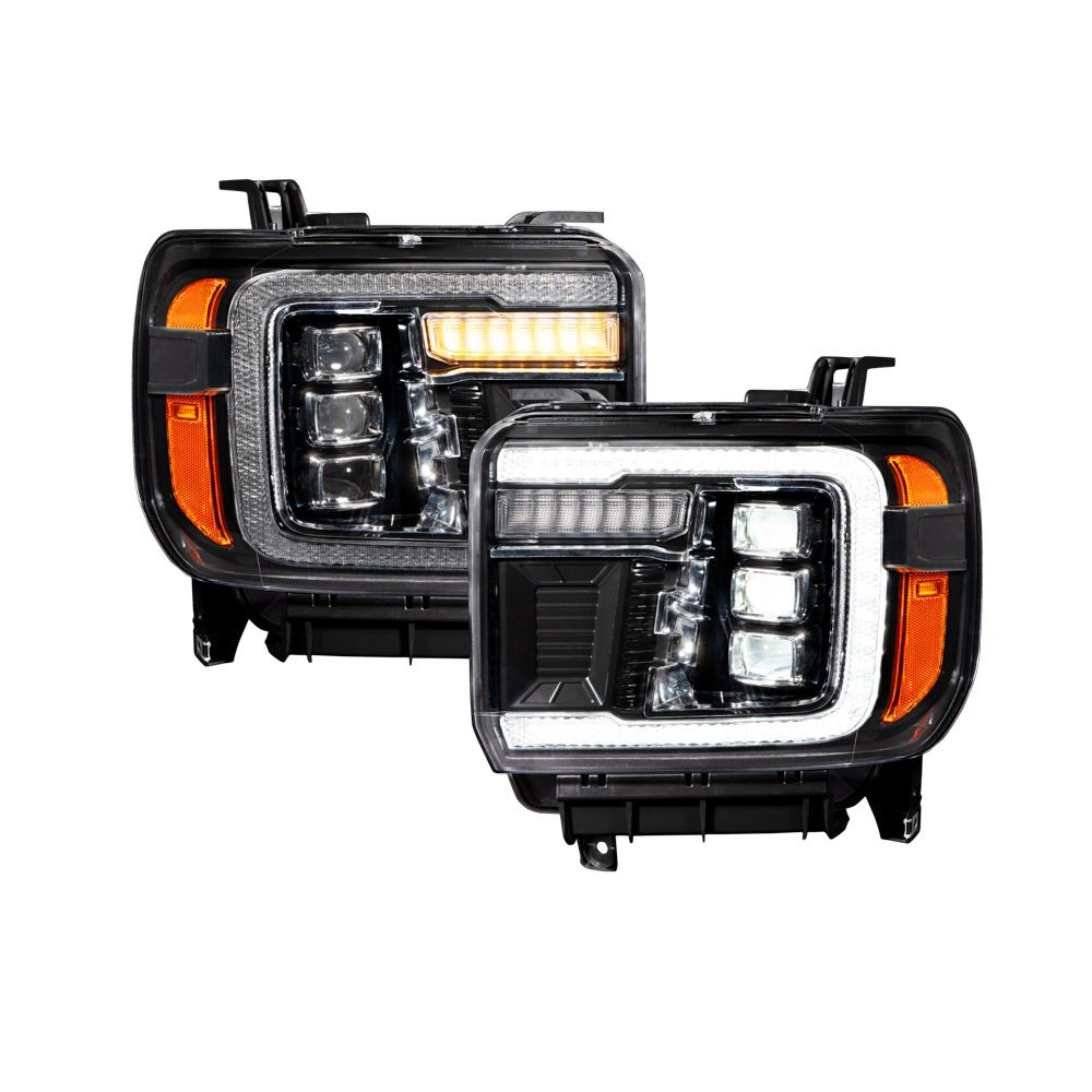 2014-2018 GMC Sierra 1500 LED Projector Headlights - 0