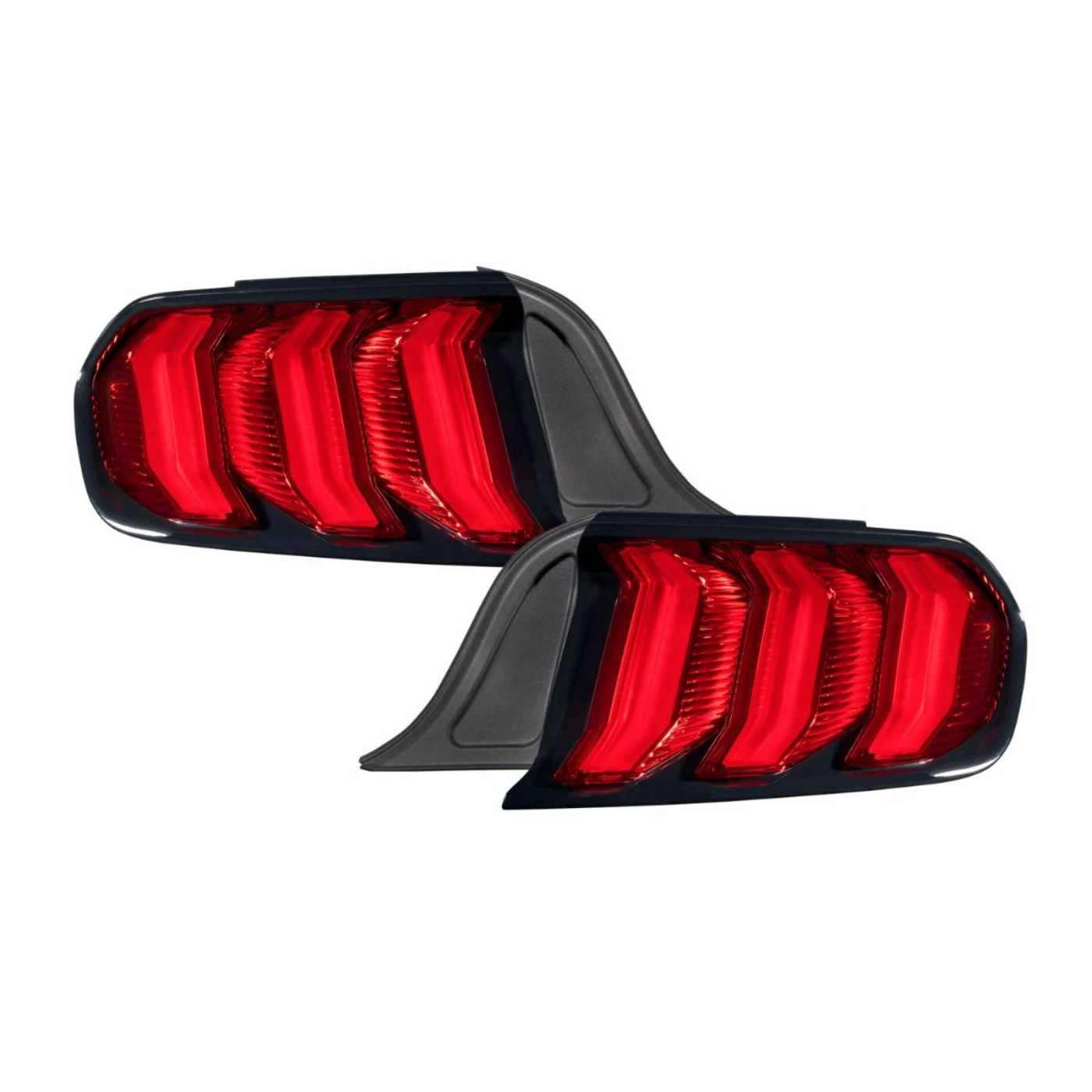 2015-2023 Ford Mustang LED Tail Lights, Red