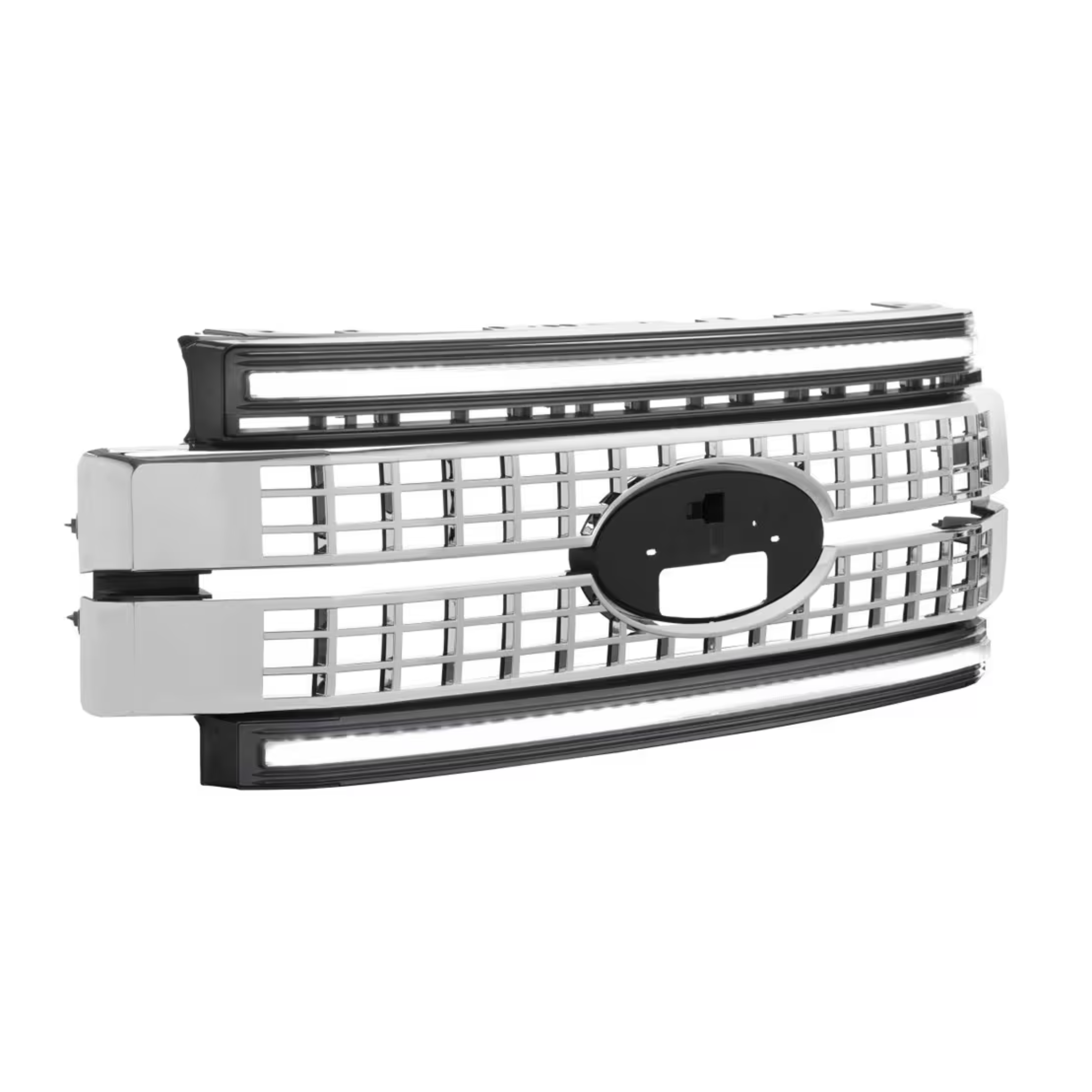 17-19 FORD SUPER DUTY XBG LED DRL GRILLE (CHROME/WHITE DRL)