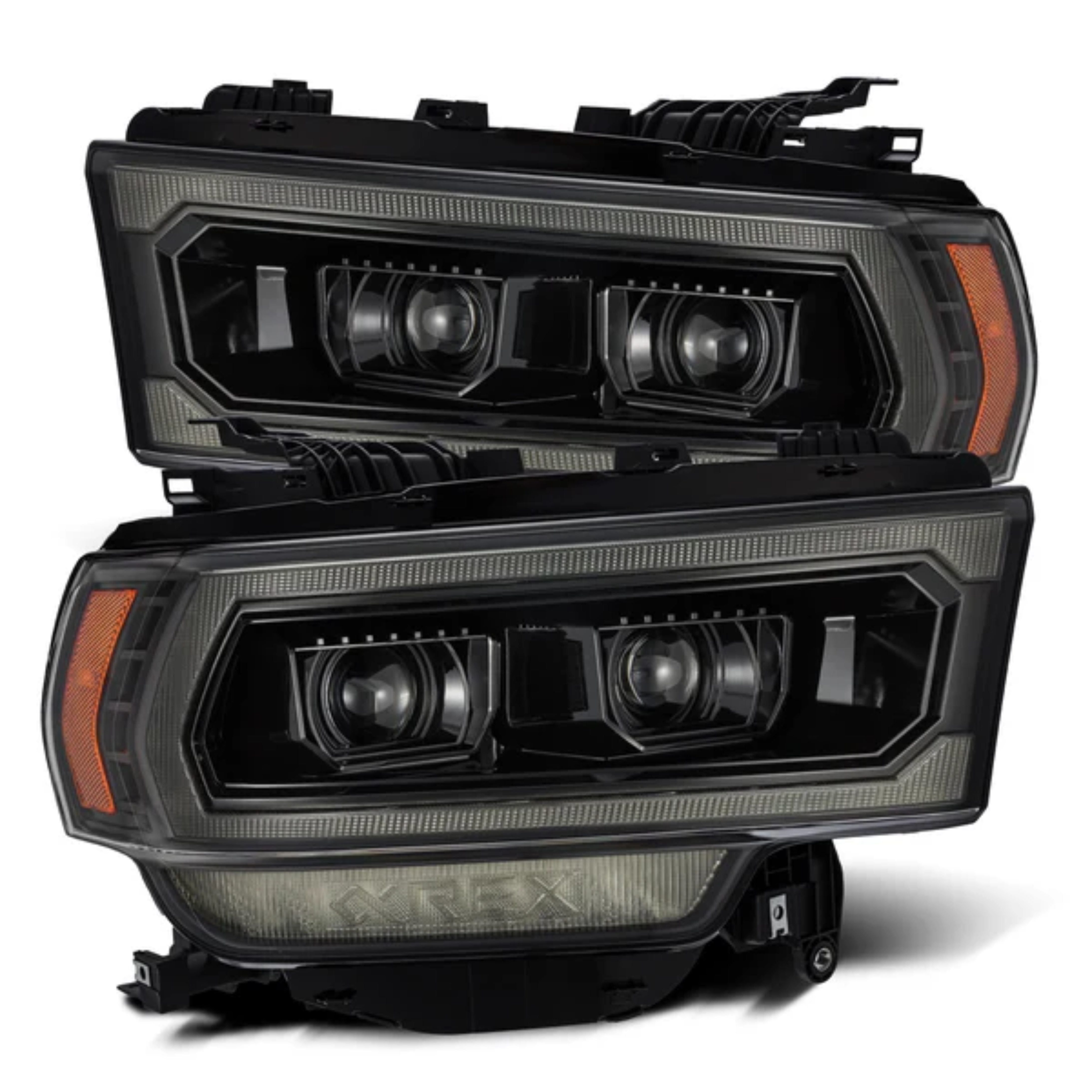 19-24 Ram 2500 LUXX-Series LED Projector Headlights Alpha-Black