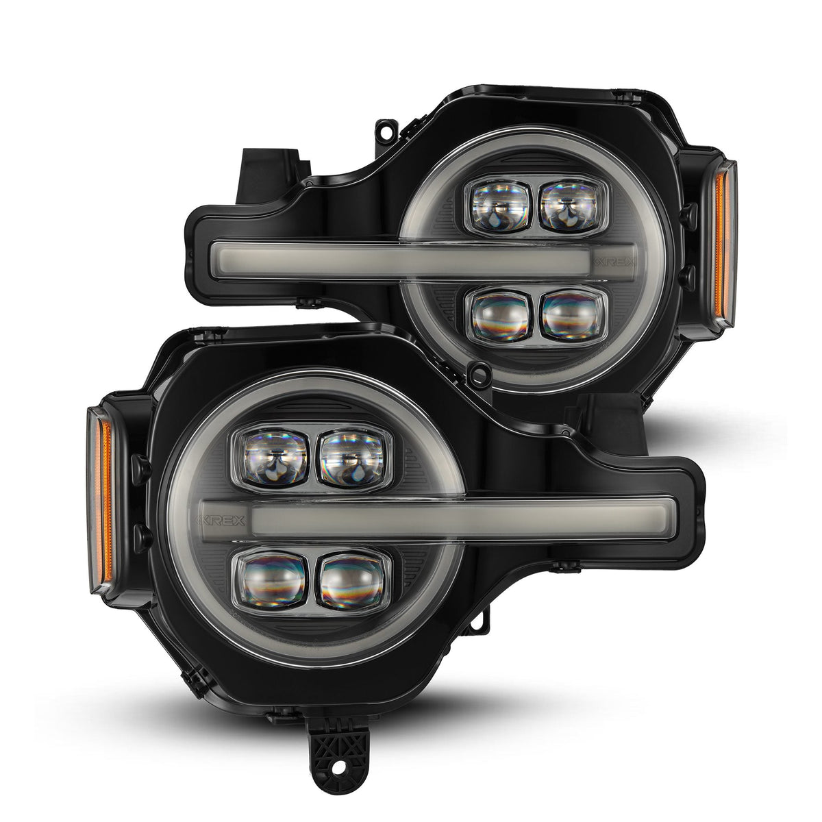 AlphaRex (NOVA-Series) (21+) Ford Bronco Projector Headlights - Black
