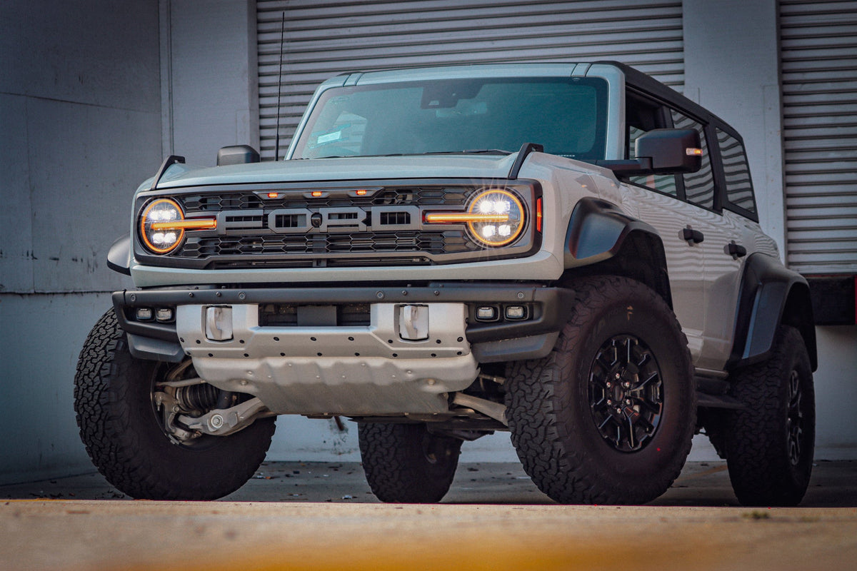 AlphaRex (NOVA-Series) (21+) Ford Bronco Projector Headlights - Black - 0